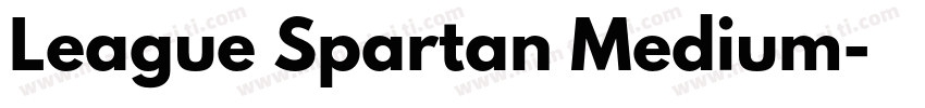 League Spartan Medium字体转换